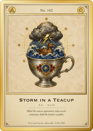 Storm in a Teacup: Air, Gold, Codex No. 162